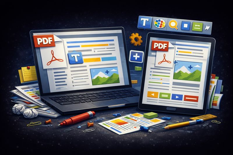 PDF cleanup and layout Image