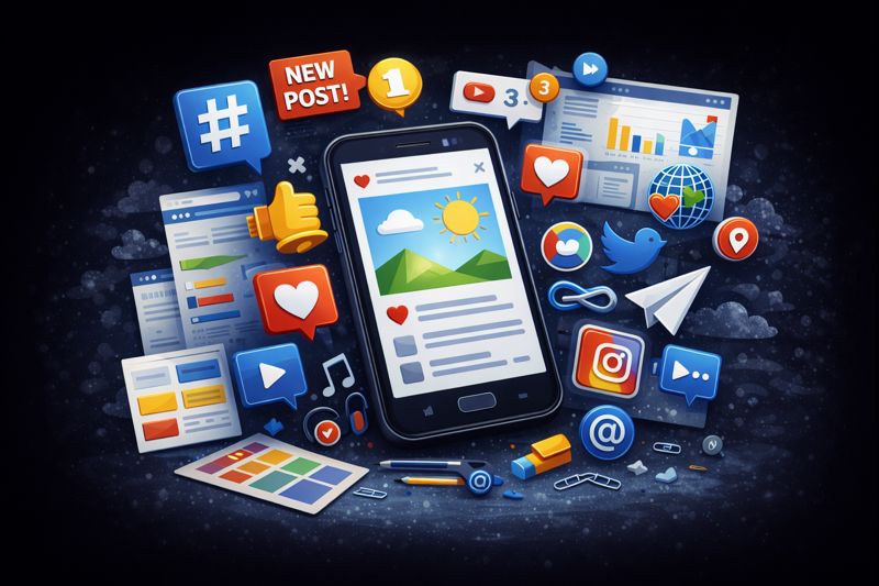 Social Media Graphics Image